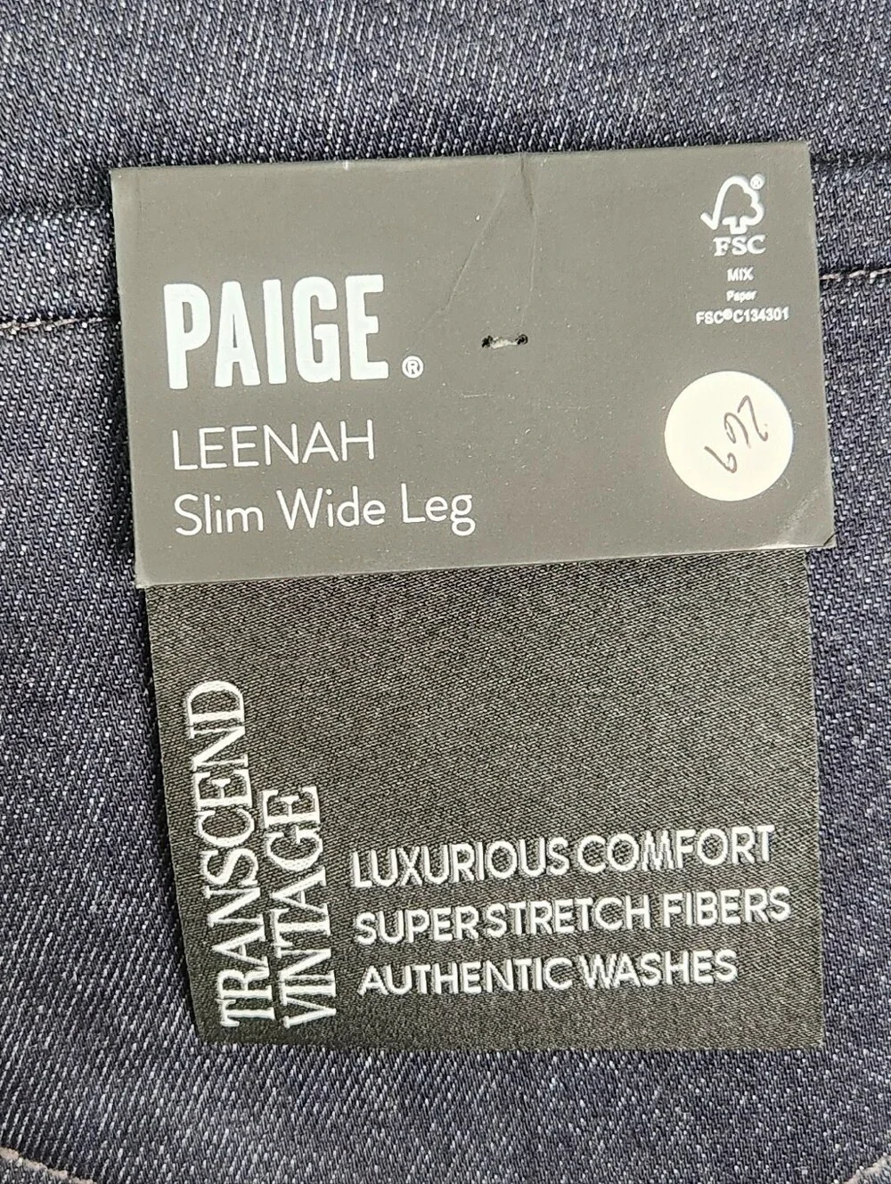 Paige Leenah Jolene Wide Leg Jeans in Montecito - Picture 9 of 11